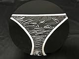 Haian Plastic Bikini Panties PVC Underwear 3 Pack (Medium, Glass Clear)