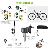 BAFANG 48V 750W BBS02B Ebike Motor Kit with P860C LCD Display Mid Drive Motor Electric Bike Conversion Kit