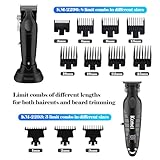 KEMEI Professional Cordless Hair Clippers for Men, Hair Trimmer, Electric Beard Shaver Set, Barber Clipper & Beard Trimmer, Rechargeable Fade Clipper Haircutting Kit, KM-2296, KM-2293, KM-1102