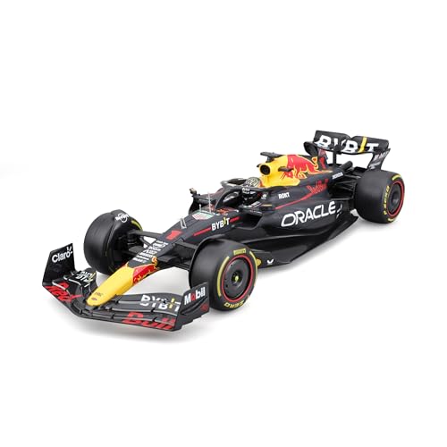 Bburago 1:18 Race Oracle Red Bull Racing RB19 (2023) with Driver Helmet Verstappen #1