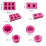 DD-life 4 Pcs 3D Macaron Silicone Mold Round Macaron Chocolate Candy Fondant Mold Cake Cupcake Decorating