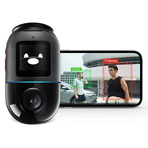 70mai Dash Cam Omni X200, 360° Rotating, LTE Support, App Control, GPS, Superior Night Vision, ADAS, Built-in 32GB eMMC Storage, 24H Parking Mode, AI Motion Detection, Time-Lapse Recording,1080P