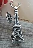 A-Store Sterling Silver 3D 23x10mm Movable Old Style Water Pumping Windmill Charm Jewelry Making For You