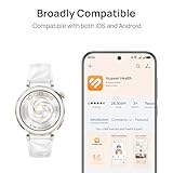 HUAWEI Watch GT 5 Pro 42 mm Smartwatch, Sharp-Edged Design, up to 7 Days Battery Life, Pro-Level Sports Watch, Health Tracking, Compatible with iOS and Android, White Fluroelastomer