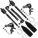 SCITOO 8pcs Front Suspension Kit Outer Inner Tie Rod End w/Steering Boot fit 2002-2006 for Toyota Camry 2004-2008 for Toyota Solara 2004-2006 for Lexus ES330 Lower Ball Joint
