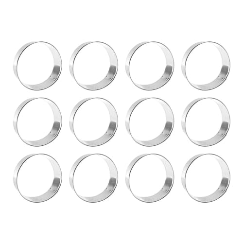 1 Dozen/12 Count Circle Round 3 Inch Cookie Cutters from The Cookie Cutter Shop – Tin Plated Steel Cookie Cutters