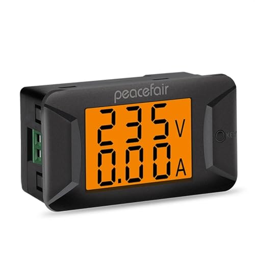AC 40-400V 0-100A Dual Display Digital Voltmeter and Ammeter Voltage Ampere Current Meter with HTN Wide Viewing Angle Screen
