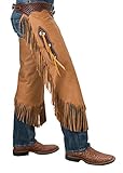 Weaver Leather Mens Vintage Cowboy Chinks With Basketweave Yoke Set, Large, Vintage Cowboy, Large US