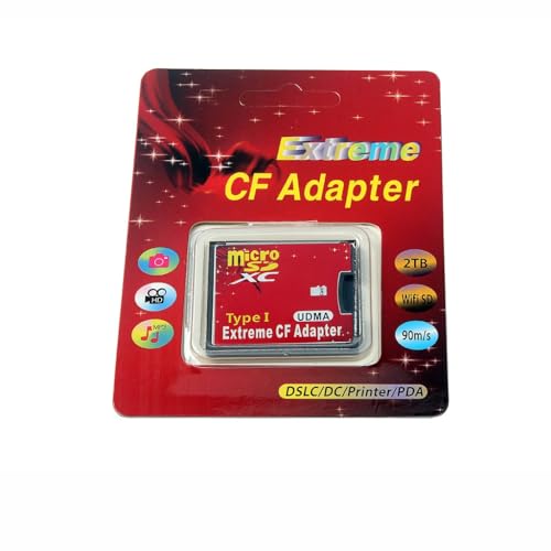Mustpoint Single Slot Micro SD TF to CF Adapter UDMA Compact Card Holder Type I Card Converter Black