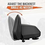 KEMIMOTO 1up Driver Backrest Compatible with Can-Am Ryker 600, 900, Sport, Rally Edition Elastic Adjustable Angle Lumbar Support (Requires Max Mount), Replace #219400960