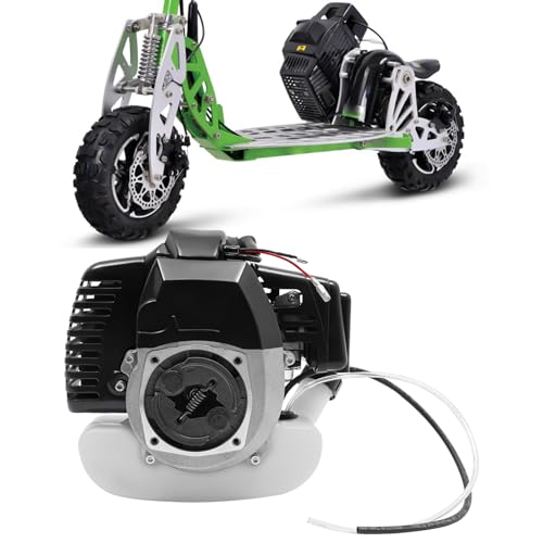 TANAUT 49CC 2 Stroke Engine Motor for Pocket Mini Bike Gas Scooter ATV Mini Dirt Bike Scooter, Pull Start Engine Motor Single Cylinder Air Cooling Motor Other Scooters
