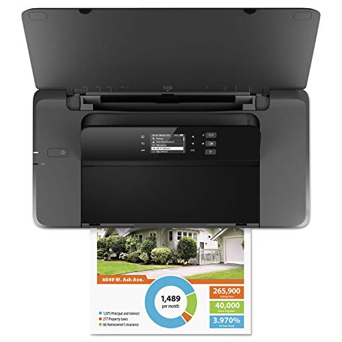 HP OfficeJet 200 Portable Printer with Wireless & Mobile Printing, Works with Alexa (CZ993A) ,Black