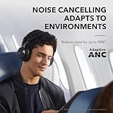 Soundcore by Anker, Space One, Active Noise Cancelling Headphones, 2X Stronger Voice Reduction, 40H ANC Playtime, App Control, LDAC Hi-Res Wireless Audio, Comfortable Fit, Clear Calls, Bluetooth 5.3