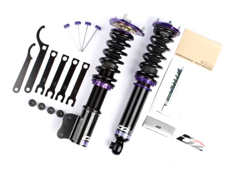 D2 Racing RS Coilovers 36 WAY Adjustable For 1990-1997 Volkswagen Passat B3 B4 Sedan - Purple