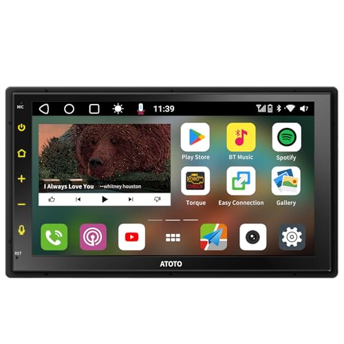 ATOTO S8 8-Core 7-inch QLED Android Car Radio Double Din Car Stereo Wireless CarPlay & Android Auto, Built-in 4G LTE, 4GRAM+32GROM, WiFi/USB/BT Tethering, ChatGPT AI, Dual Bluetooth, S8G2B74MS