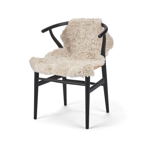 Nordic Sheep Real Sheepskin Rug Short Hair 2x3 ft | Bedside Rugs for bedrooms, Sofa, Chair or Dining Table | Each Sheepskin is Unique and Created by Nature | Small Fluffy Rug in Beige