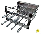 Brazilian BBQ Charcoal Grill - 07 Skewers - Rotisserie System - Oca-Brazil