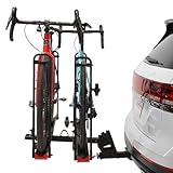 Hollywood Racks CrossTrack 2 Bike Hitch Rack for Cars, Trucks & SUVs – 2” Hitch Mount Bike Rack with Secure Frameless Design and Easy Tilt for Trunk Access – Premium Bicycle Rack and E-Bike Carrier