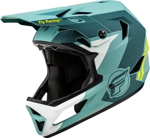 Fly Racing Rayce MTB/BMX Bicycle Helmet (Matte Blue Stone/Hi-Vis, Large)
