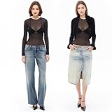 Buauty Black Sheer Tops for Women,Mesh Fishnet Tops Plus Size,Stylish and Sensational Mesh Blouses for Fashion-Forward Ladies