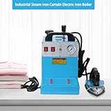 Industrial Steam Iron Commercial Steam Iron with Water Tank 4 Liter Capacity Temperature Adjustable Soleplate Electric Steam Station Fabric Steamer Garment Steamer for dry cleaner, curtain shops …