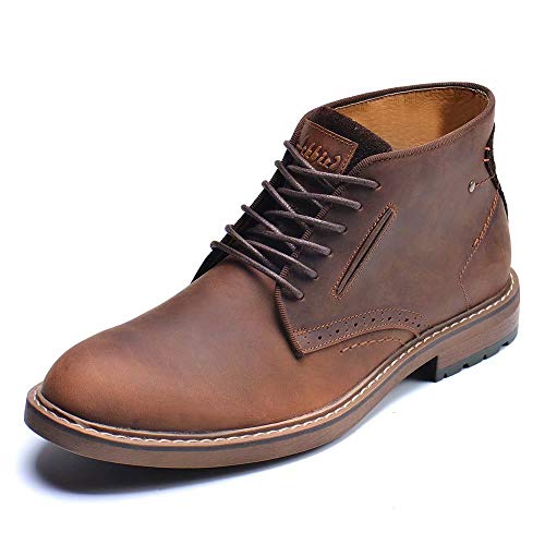 Chukka Boots Fashion and Comfort Casual Oxfords Ankle Lace Up Boot Dark-Brown 10