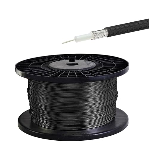 Yuslao RG179 Coax Cable 50FT Thin 75 Ohm RG179 Coaxial Cable Low Loss for BNC MCX SDI Connector for Surveillance Camera and Video Equipment etc.