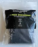 Banana Republic Men's 3 Pack Set Boxer Briefs (Medium M Med.) Mens Underwear Lot Trunk Trunks (Black)