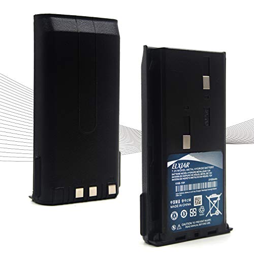 (2-Pack) 7.2V 2100mAh Ni-MH Battery Replacement for Kenwood KNB-15H KNB-15A KNB-15 KNB-14A KNB-14 KNB-20 TK-260 TK-270 TK-278 TK-360 TK-370 TK-372 TK-373 TK-378 TK-388 TK-2100 TK-2102 TK-2107 Radios