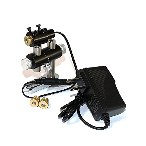 650nm 660nm Adjusted Red Laser Line Dot Cross Laser Diode Module 3V-5.5V Laser Dot/Line/Cross Module Focusable 13mmx42mm with US Power Adapter and Heatsink