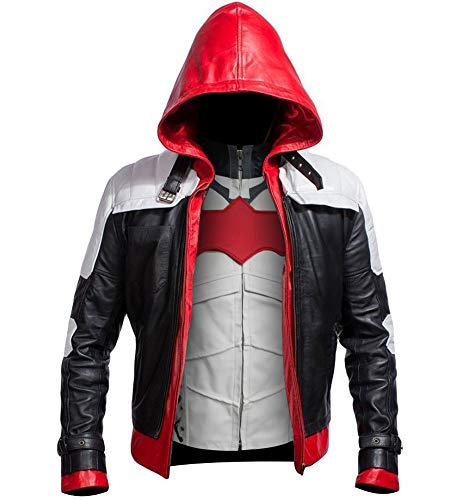 Jjacket Red Hood Jacket - Red Hood Motorcycle Jacket and Vest 2 in 1 (M)