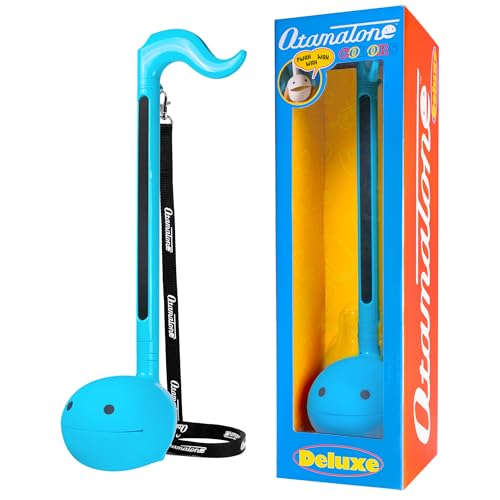 Otamatone Deluxe Electronic Musical Instrument for Adults Portable Synthesizer Digital Electric Music from Japan by Maywa Denki Cool Stuff Gifts, Blue [English Manual]