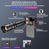 APEXEL High Power 36X HD Telephoto Lens, Telephoto Mobile Cell Phone Lens with Tripod for iPhone 16/15/14/13 Pro, Samsung and Most Smartphone