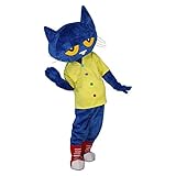 cartoon mascot Blue Cat Costume Fancy Dress Cosplay Character Design