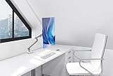 White Single Monitor Arm Mount - CTA White Monitor Mount for 23" to 35" Monitors - w/Dual USB 3.0 Hub Ports & Arm Clamp for Desks - White Color - (ADD-SSMA)