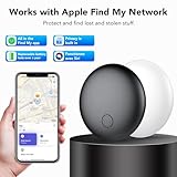 Air Tracker Tags 2-Pack, Smart Tag Works with Find My App (iOS Only), Key Finder, Luggage Tracker, Bluetooth Tracker Tag for Backpacks, Wallet, Worldwide Tracking, Replaceable Battery, IP67 Waterproof