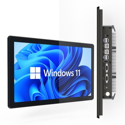 YanKe 19.0" Industrial Computer Touch Screen 10 Point Touch Industrial Computer, Resolution 1024 * 768 250nit, RJ45*2 USB*4 com*2 HD*1 WiFi+BT(J6412/8+256)