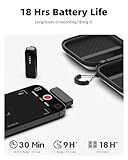 Wireless Lavalier Microphone for iPhone 15 16 & Android with Noise Cancellation, 100ft Transmission, 18H Battery Life, USB Type-C Wireless Lapel Microphone for Video Recording, Vlog, Streaming