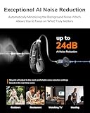 ELEHEAR-Beyond OTC Hearing Aids, AI Powered Speech Enhancement and Tinnitus Masking, Superior Sound Quality, Connectivity with iOS or Android Devices via Bluetooth 5.3, for Seniors and Adults