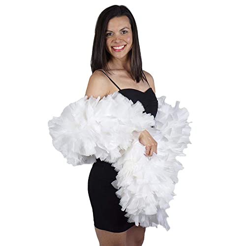 Zucker Extra Large Turkey Feather Chandelle Boa - (72 Inch) Heavy Feather Boas - Roaring 20's Costume, Mardi Gras Party Boa