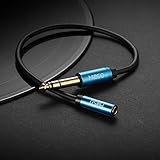 MillSO 1/4 to 3.5mm Headphone Adapter TRS 6.35mm 1/4 Male to 3.5mm 1/8 Female Stereo Jack Audio Adapter for Amplifiers, Guitar, Keyboard Piano, Home Theater, Mixing Console, Headphones - 12inch/30CM