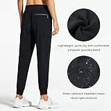 Libin Women's Hiking Pants Outdoor Travel Camping Golf Fishing Climbing Safari Trousers Lightweight Quick Dry Water Resistant Jogger Pants, Black M