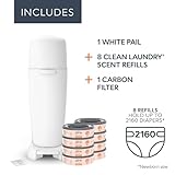 Diaper Genie Registry Gift Set | Includes Diaper Genie Complete Diaper Pail, 8 Refill Bags, 1 Carbon Filter | Perfect Starter Kit