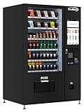 KoolMore KM-VMRT-50-BCR Snack Vending Machine 22 Inch CC Reader and Coin/Bill Acceptor in Black, 60 Slots/Refrigerated with Touch Screen