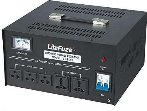 Litefuze 8000 Watt Voltage Transformer Converter Step Up Down 110V/120V to 220V/240V Heavy Duty Commercial - Needs to Hardwired