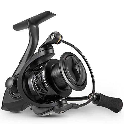 Piscifun Carbon X Spinning Reels, Light to 8.1oz, 6.2:1 High Speed Gear Ratio, Carbon Frame and Rotor, 10+1 Shielded BB, Smooth Powerful Freshwater and Saltwater Spinning Fishing Reel, 3000 Series