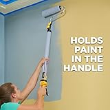 Wagner Spraytech 2419329 PaintStick EZ Roller Paint Roller, Long Handle Extension Roller for Painting Interior Walls and Ceilings