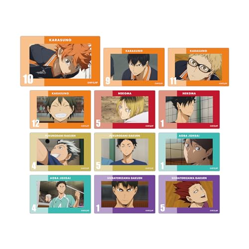 Haikyuu!! Trading Scene Scene Scene Card Sticker Box of 12