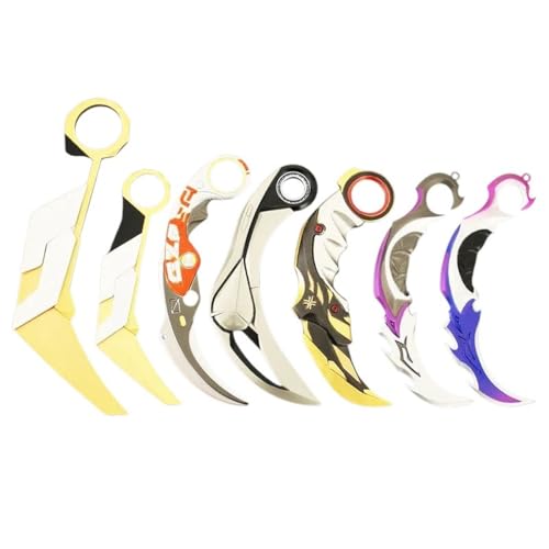 New 2026 Unisex 16Cm Weapon Karambit Set Prime Reaver Tactical Melee Metal Game Model Samurai Ornament Crafts Gifts Ioys Jewelry Findings Fashion Trendy Accessories Creative Gift for Women and Men