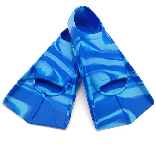 Swimming Training Fins,Kids Swim Fins,Comfortable Swimming Flippers Suitable for Children,Beginners,Girls,Boys,Adults (S, 2Z-BlueBlue)